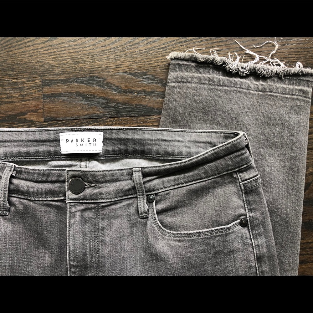 Parker Smith Frayed Release Hem Crop Straight Leg
